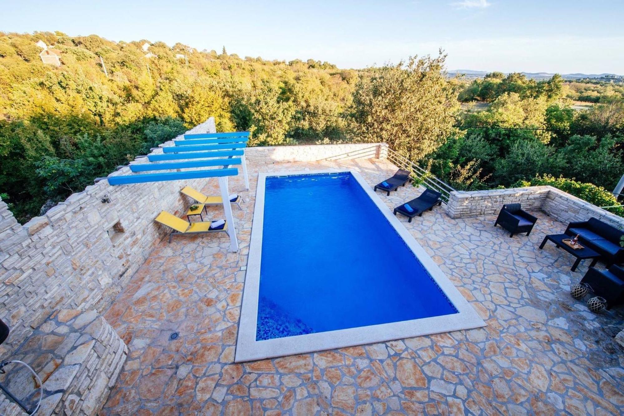 בנקובאץ My Dalmatia - Holiday Home Korlat With Private Pool מראה חיצוני תמונה